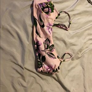 Floral bikini top